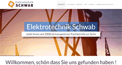 Desktop Screenshot of elektrotechnik-schwab.de