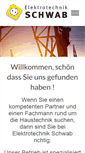 Mobile Screenshot of elektrotechnik-schwab.de